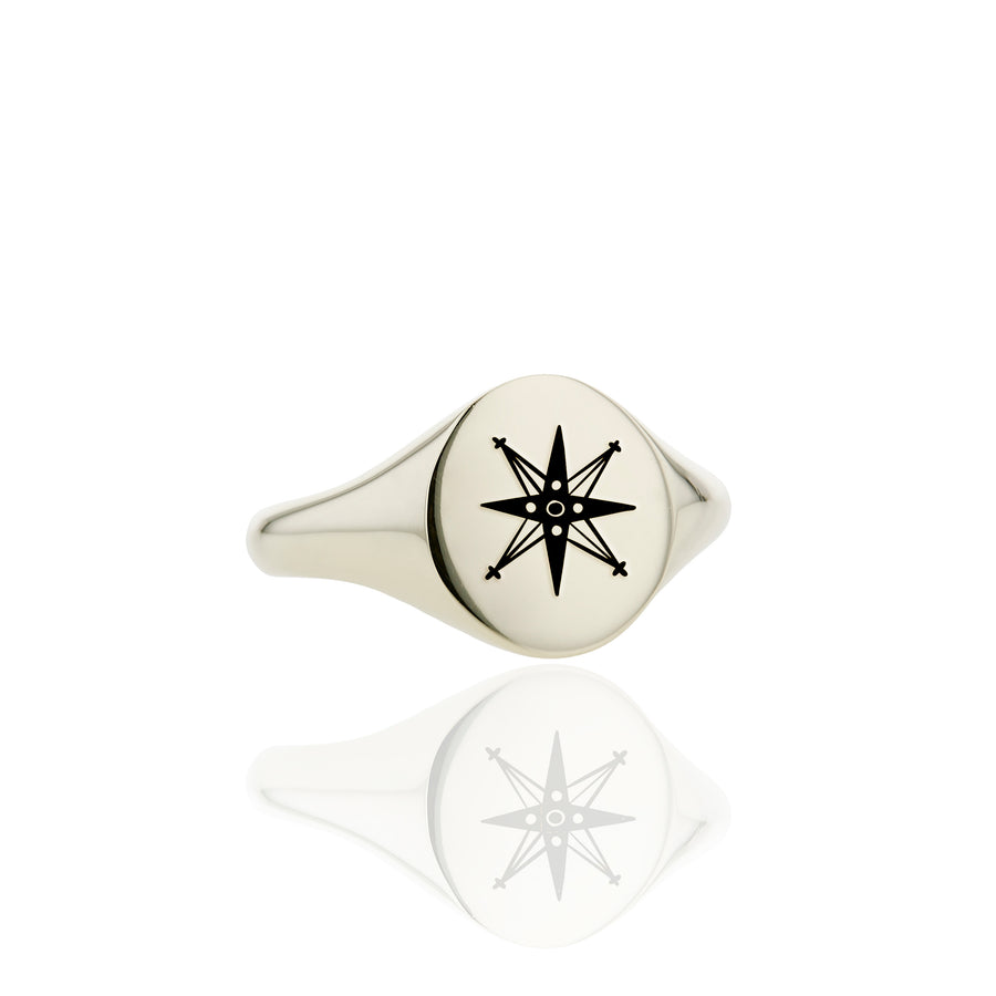 The Star's Chunky Signet Ring in Gold