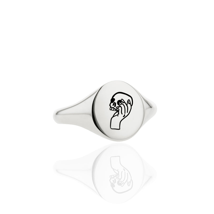 The Soliloquy's Chunky Signet Ring in Silver