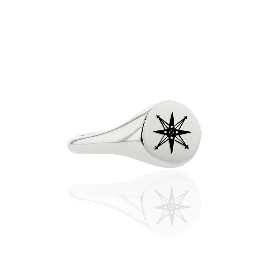 The Star's Chunky Signet Ring in Silver