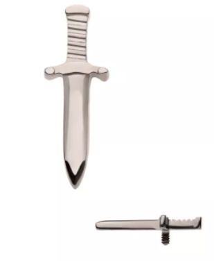 The Titanium Dagger Stud Top