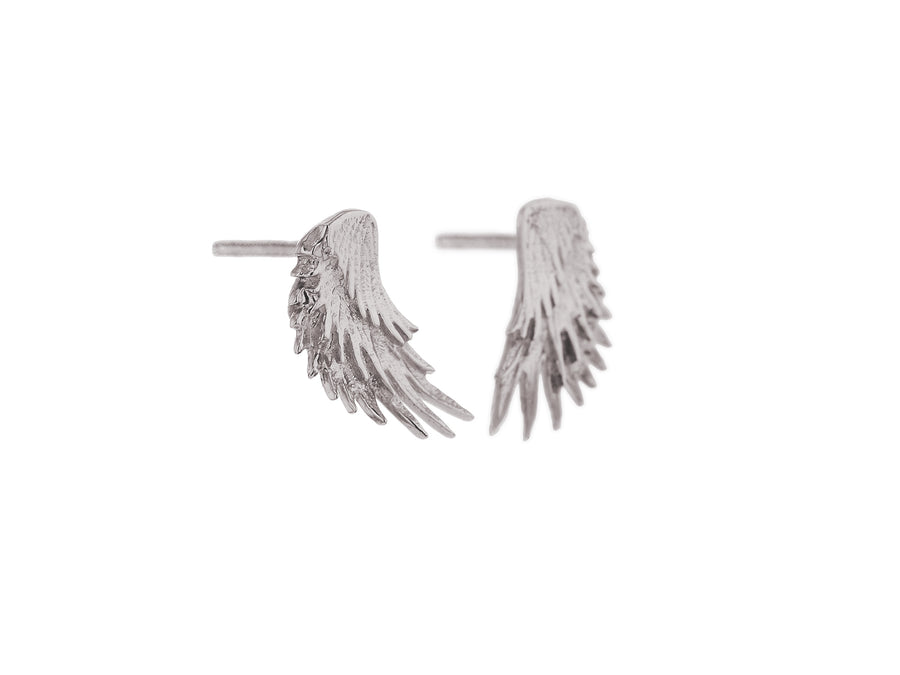 The Wing Stud in 9kt White Gold