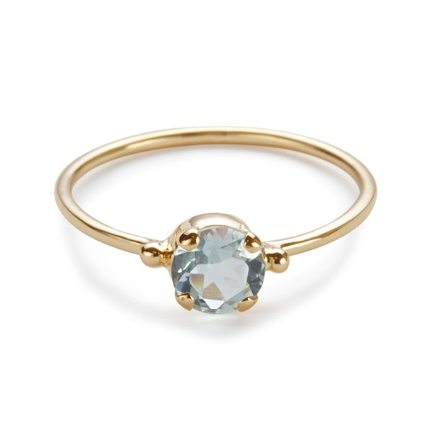 The Skinny Joy Aquamarine Ring in Gold