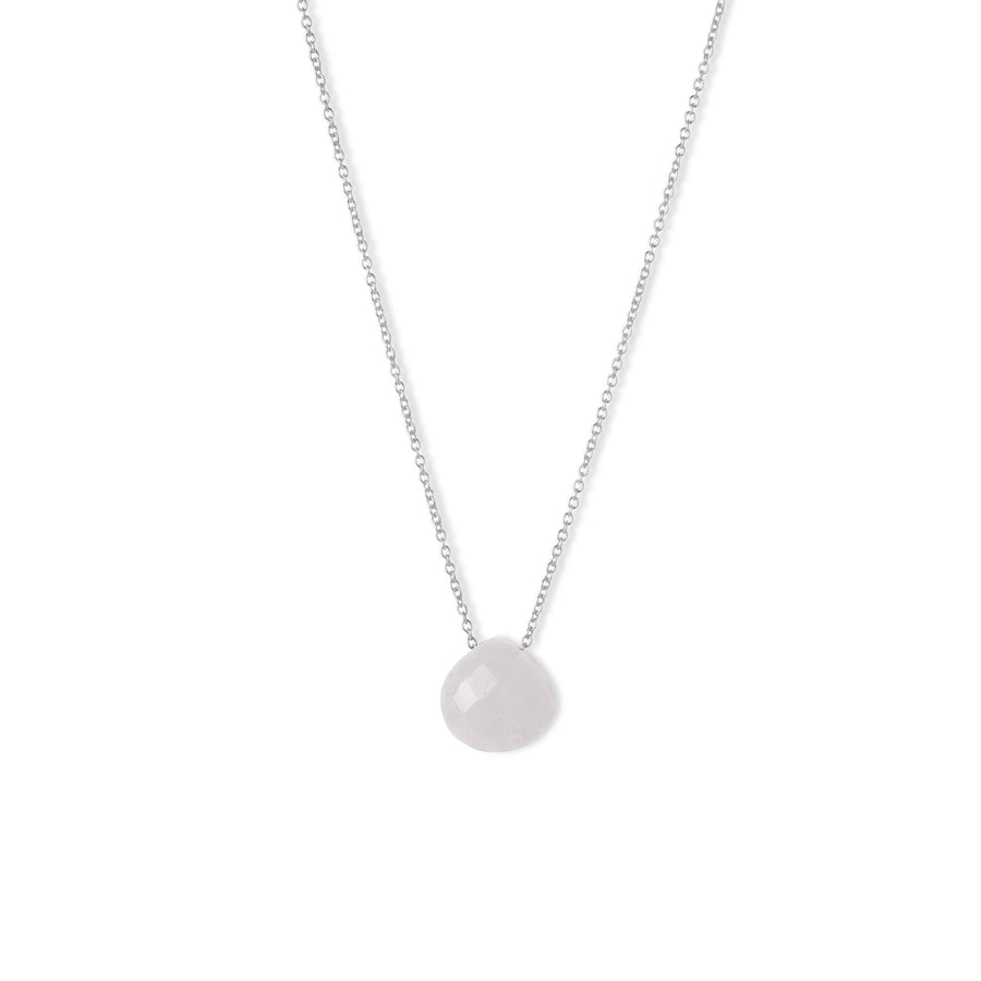 The Mini Open Stone Necklace in Silver-Black Betty Jewellery Design, South Africa